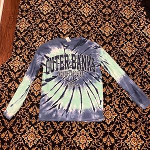 Tye dye Outer Banks long sleeves tee
